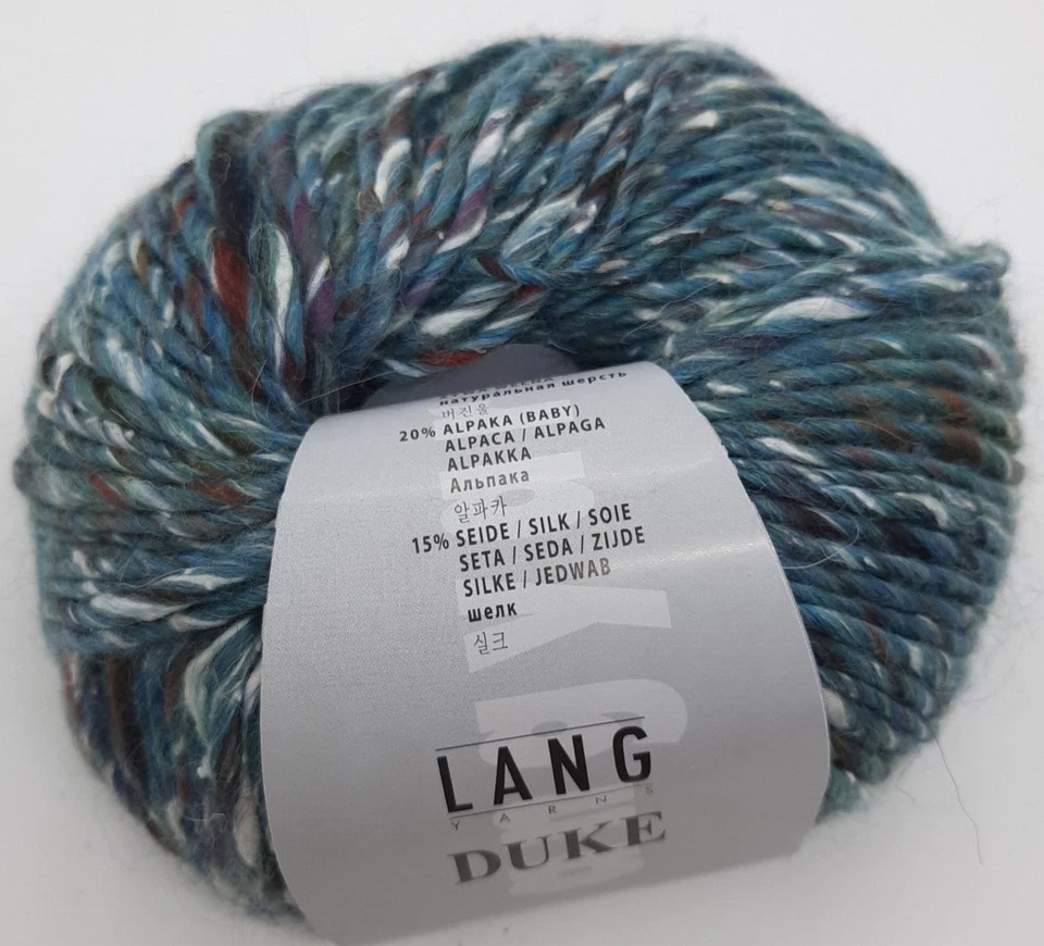 (179 €/kg): 50 g LangYarn DUKE, Tweedcharakter m.  Alpaka u. Seide,Fb. 074 #6741 - Bild 1 von 1