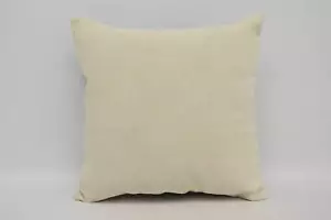 16"x16" Beige Kilim Pillow, Pillow for Sofa, Designer Pillows - Picture 1 of 6
