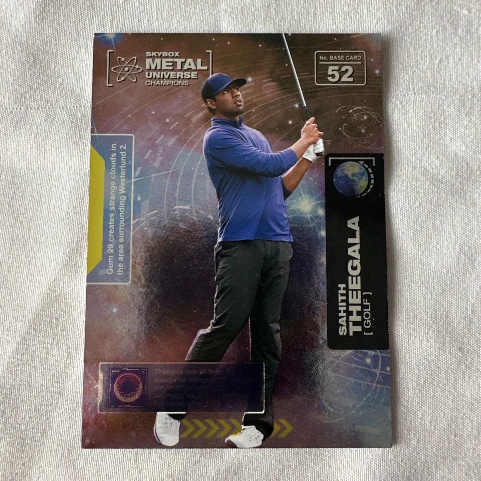2021 Skybox Metal Universe Champions Sahith Theegala PGA - Image 1 of 1