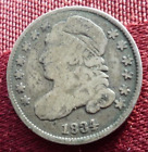 BUST(RARE!!!635K MINTAGE)1834(NICE GRADE AND TONE!!!) BUST SILVER DIME - NICE+++
