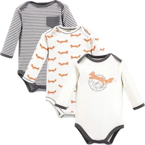Unisex-Baby Organic Cotton Long-Sleeve Bodysuits - Picture 1 of 12