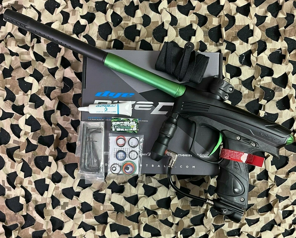 NUEVA pistola de paintball Dye Rize CZR - negra/lima Foto 1 de 4