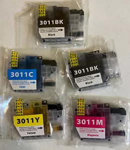 5 PACK LC3011 Inkjet SET BK&Colors for Brother MFC-J491DW/J497DW/J690DW/J895DW - Picture 1 of 9