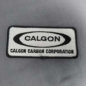 Calgon Carbon Corporation Black White 4 1/4" x 2" Tab Patch - Picture 1 of 2