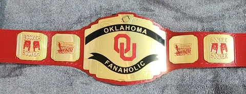 Oklahoma Fanaholic championship belt 2mm Cover