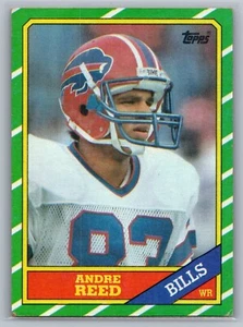 1986 Topps - Andre Reed #388 (RC) - HOF EN MUY BUENA CONDICIÓN-EX *TARJETAS DE TEXTO* - Imagen 1 de 2