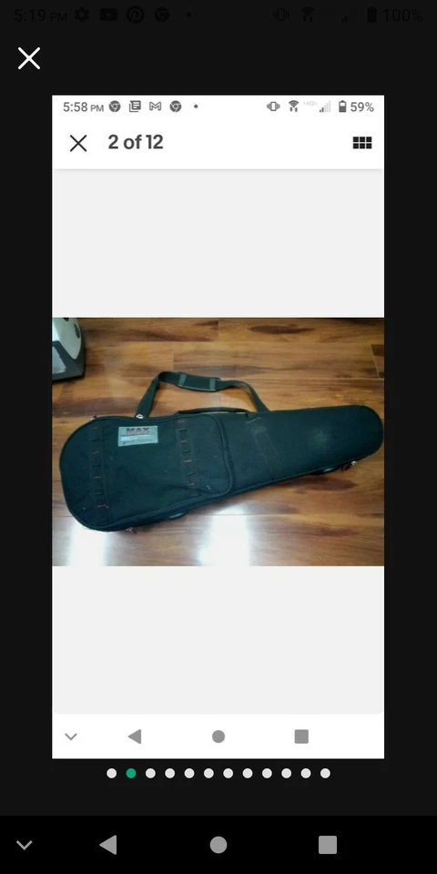 ProTec  Max Soprano Ukulele Case model 701 black 31'' long - Image 1 of 4