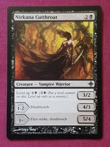 Magic The Gathering RISE OF THE ELDRAZI NIRKANA CUTTHROAT black card MTG - Picture 1 of 2
