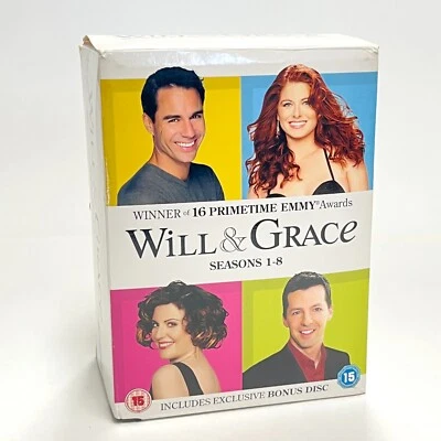 Will And Grace The Complete Seasons 1-8 DVD Region 2 UK - Image 1 of 4