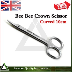 Bee Bee Scissor Crown Scissors Curved Tissue Suture Gum Wire Cutting  - Picture 1 of 3
