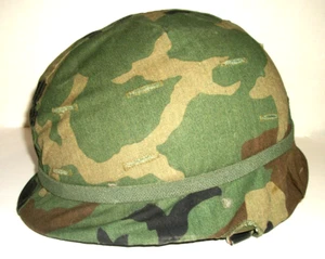 Vintage US Army Post-Vietnam M1 Ground Troop Helmet Type 1 w/ Liner 1966-1984 - Picture 1 of 15