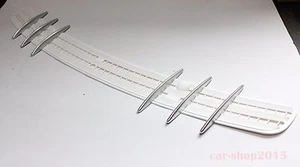Hood Vent Bonnet Air Vent Moulding for Mercedes Benz W211 2002-2009 White&Silver - Picture 1 of 4