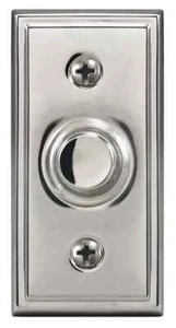 HEATHCO SL-631 Wired Push Button Front Doorbell Button chime METAL,nickel finish - Picture 1 of 1