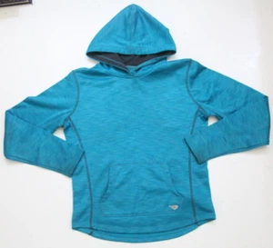 Pony Blue Hooded Long Sleeve Work Sweatshirt Top Adult Small Solid Polyester NN5 - Picture 1 of 5