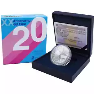 ESPAÑA XX ANIVERSARIO EURO 10 EURO PLATA 2022 PROOF CON CAJA - Bild 1 von 3
