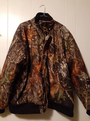 Walls Puffer Camo Jacket Pockets Heavy Workwear Hunting Outdoor Sz L Large Coat  - Image 1 of 4