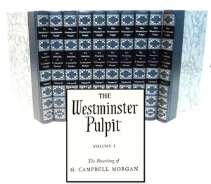 Westminster Pulpit G Campbell Morgan 10Vol Sermons 1986 Expository Theology FINE - Picture 1 of 5