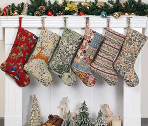 Kilim Christmas Stockings Set of 6 Large Family Xmas Stocking 20" Handmade Bo... - Picture 1 of 7