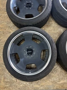 WORK Euroline Wheels 18 inch 8J+28 8.5J+25 PCD114.3 5H set of 4 No tires Used - Picture 1 of 24