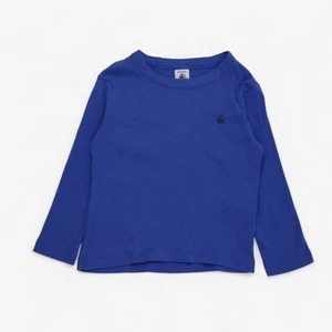 Petit Bateau, T-Shirt Ls Blue Plain, 2-3 Years B67E72583EA9/1 - Picture 1 of 5
