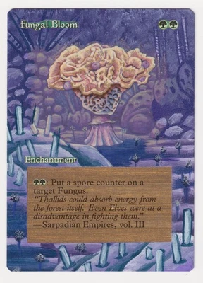 Altered Fungal Bloom MP WOTC MTG Magic Hand Painted Unique Art Reserved List! - Image 1 of 2