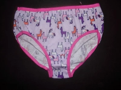Calcinha calcinha vintage NOS Hanes Y2K meninas unicórnio lhama algodão corte alto tamanho. 12 - Imagem 1 de 4