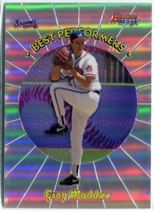 Greg Maddux 2018 Bowman's Best Performers Refractor #98BP-GM - Bild 1 von 2