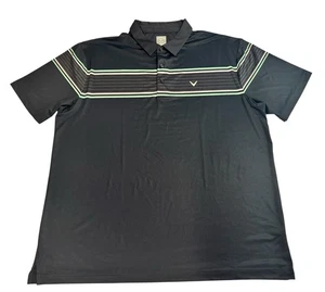 Men's Callaway Polo Golf Shirt Navy Blue Short Sleeve Size 2XL - Picture 1 of 5
