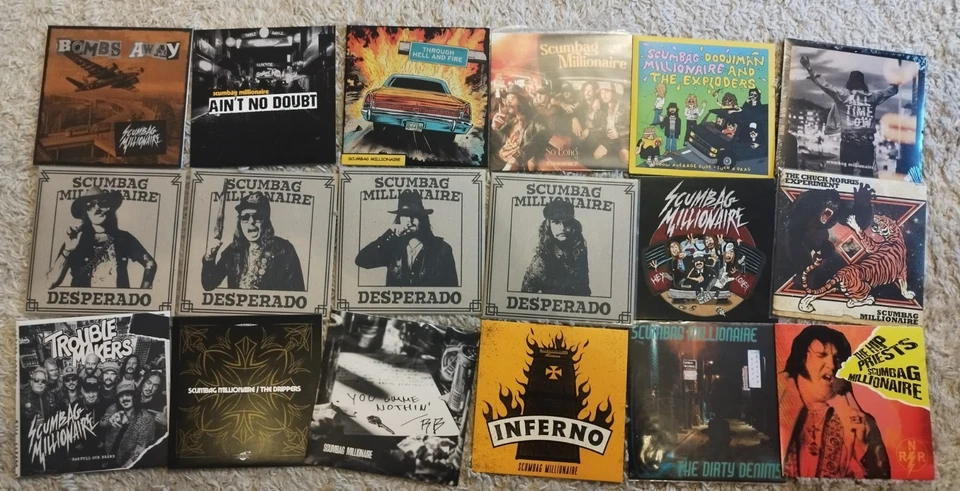 Scumbag Millionaire - Singles, Vinyl. 18 Stück, Neu, Hellacopters,... - Bild 1 von 1