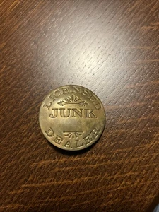 Vintage Messing LIZENZIERTER TRÖDELHÄNDLER Anstecker Pin Vintage Retro - Bild 1 von 4