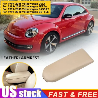 Tapa reposabrazos consola central beige apta para Volkswagen Golf Jetta Passat 1999-2005 Foto 1 de 4