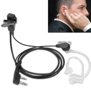 UK Stock SIA Security Earpiece Headset Mic for Kenwood Baofeng Radio 2 Pin - Picture 1 of 5