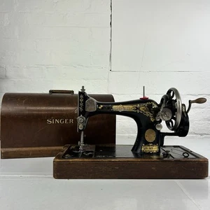 Vintage 1924 Singer Sewing Machine with Hand Crank #254 - Picture 1 of 11