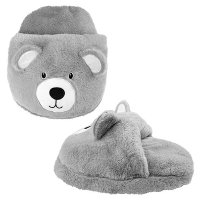 Hot Water Bottle Foot Warmer with Cover- 2L Plush Teddy Heated Slippers - Image 1 of 4