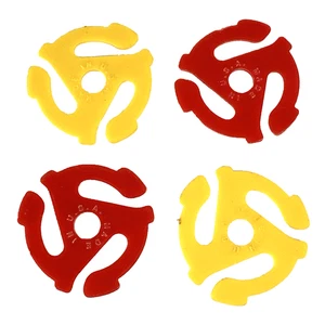 Lot of 4 Vintage 45 RPM Record Adaptor Inserts USA for 7” Vinyl Records - Picture 1 of 5