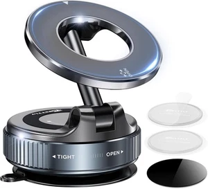 Vakuum-Magnet-Handyhalter 360° Drehbar Auto kompatibel - Bild 1 von 10