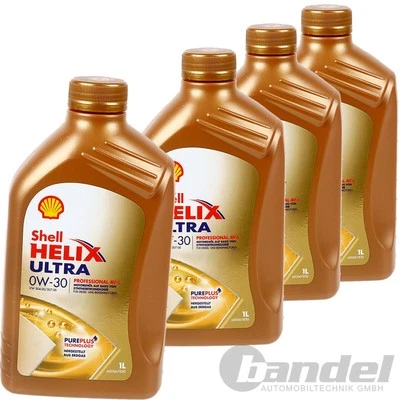 4x 1L SHELL HELIX PROFESSIONAL AVL 0W30 passend für VW 504.00 507.00 PORSCHE C30 - Bild 1 von 4