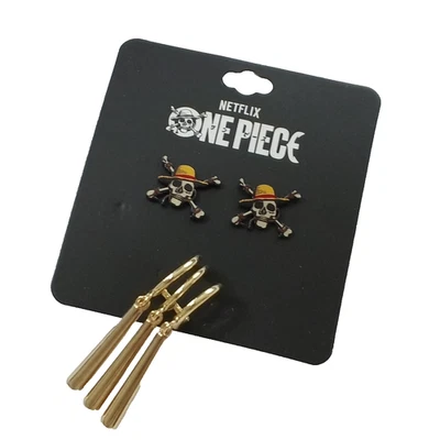 Pendientes de una pieza colgantes latón chapado esmalte joyería de moda Foto 1 de 4