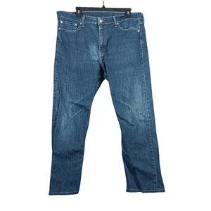 Pantalones de mezclilla informales Levi's 513 ajustados para hombre W36 L30 azul lavado oscuro - Imagen 1 de 9