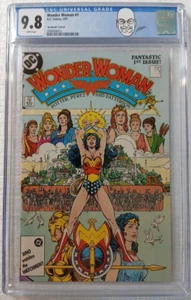 Wonder Woman (1987) # 1 (CGC 9.8 WP) George Perez Label ~ NO MONTH Variant ~ DC - Bild 1 von 4