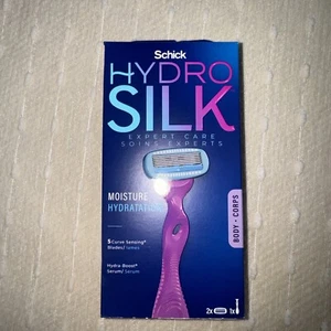 Schick Hydro Silk Expert Care Moisture Hydration Razor Handle + 2 Cartridges New - Picture 1 of 2