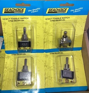 4 SEACHOICE Marine Boat 3 Position Screw Terminal Toggle Switch On-Off-On 12121 - Picture 1 of 6