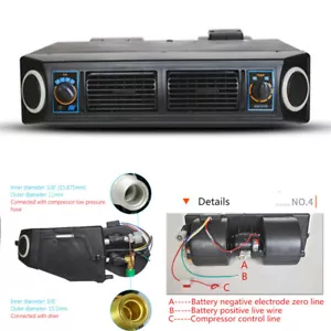 Car Truck Under Dash Air Conditioner A/C Evaporator Kit Cooling Unit 12V 3 Speed - Picture 1 of 12