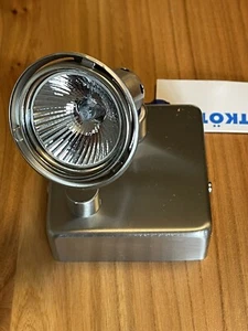 HOLTKÖTTER HALOGEN SPOTLIGHT CEILING LIGHT STAINLESS STEEL - Picture 1 of 14