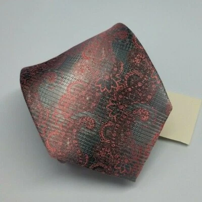 Новый с Ярлыками Van Heusen шелк полиэстер галстук розовый серый пейсли мужчин галстук 61 x 3,5 - Изображение 1 из 4