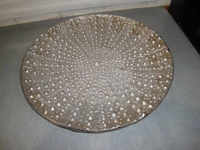 MICHAEL ARAM OCEAN REEF ERIZO DE MAR 13,5" PLACA DE NÍQUEL ESMALTE LAVADO EN ARENA PLATO Foto 1 de 4