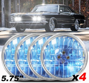 DOT 5 3/4" 5.75 inch Round Headlight H4 H5001 For Buick Riviera 1963-1974 - Picture 1 of 10