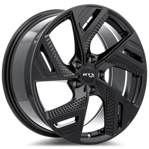 20 inch 20x8.5 RTX RS09 Gloss Black wheel rim 5x4.5 5x114.3 +40 - Picture 1 of 1