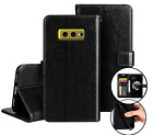 Galaxy S10e Sm G970 Fine Leather Wallet Case Id Cash Compartment