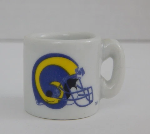 St Louis Rams ~ Small Miniature Mug * Team Logo Cover